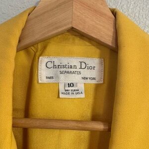 Christian Dior Yellow Blazer